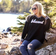 Blessed Corded Sweatshirt
